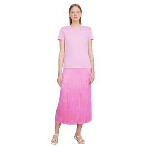 Vince Pima Cotton Balletcore Pink Soft Short Sleeve T-Shirt Tee Size Medium